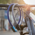 Bicicleta de bloqueo de cable de llave recubierta de farbic de textiles personalizado